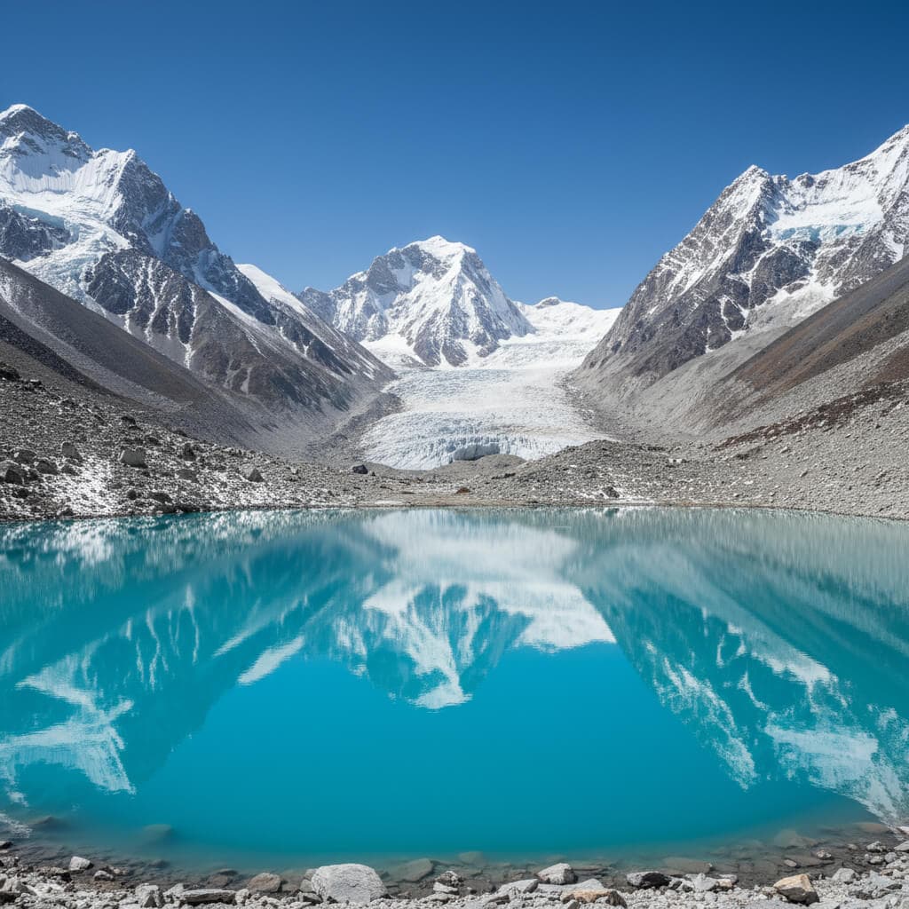 Gokyo Lakes trail scenery